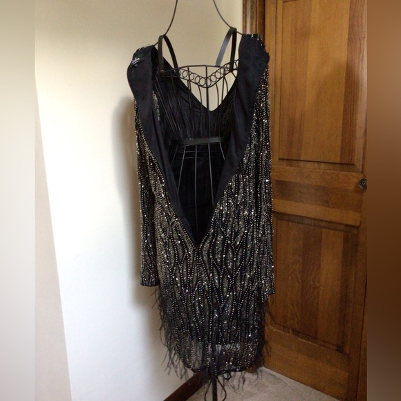 Parker Black sequin Dress, 8 - Picture 8 of 11